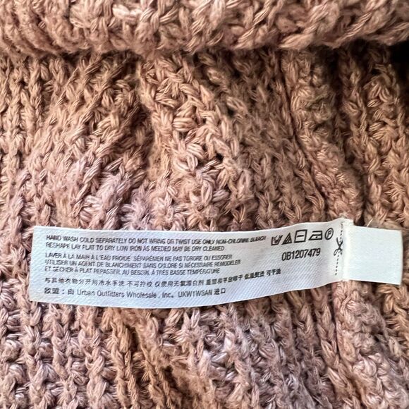 Free People Beach G2G Getaway Midi Dress Size S Brown Tan Sweater Knit - Picture 8 of 10